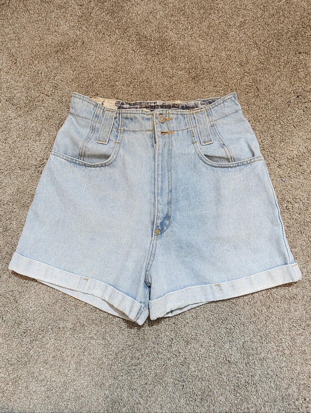 AFF Light Blue High Waist Denim Shorts